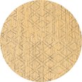 thumbnail image 1 of Ahgly Company Indoor Round Solid Brown Modern Area Rugs, 3' Round, 1 of 4
