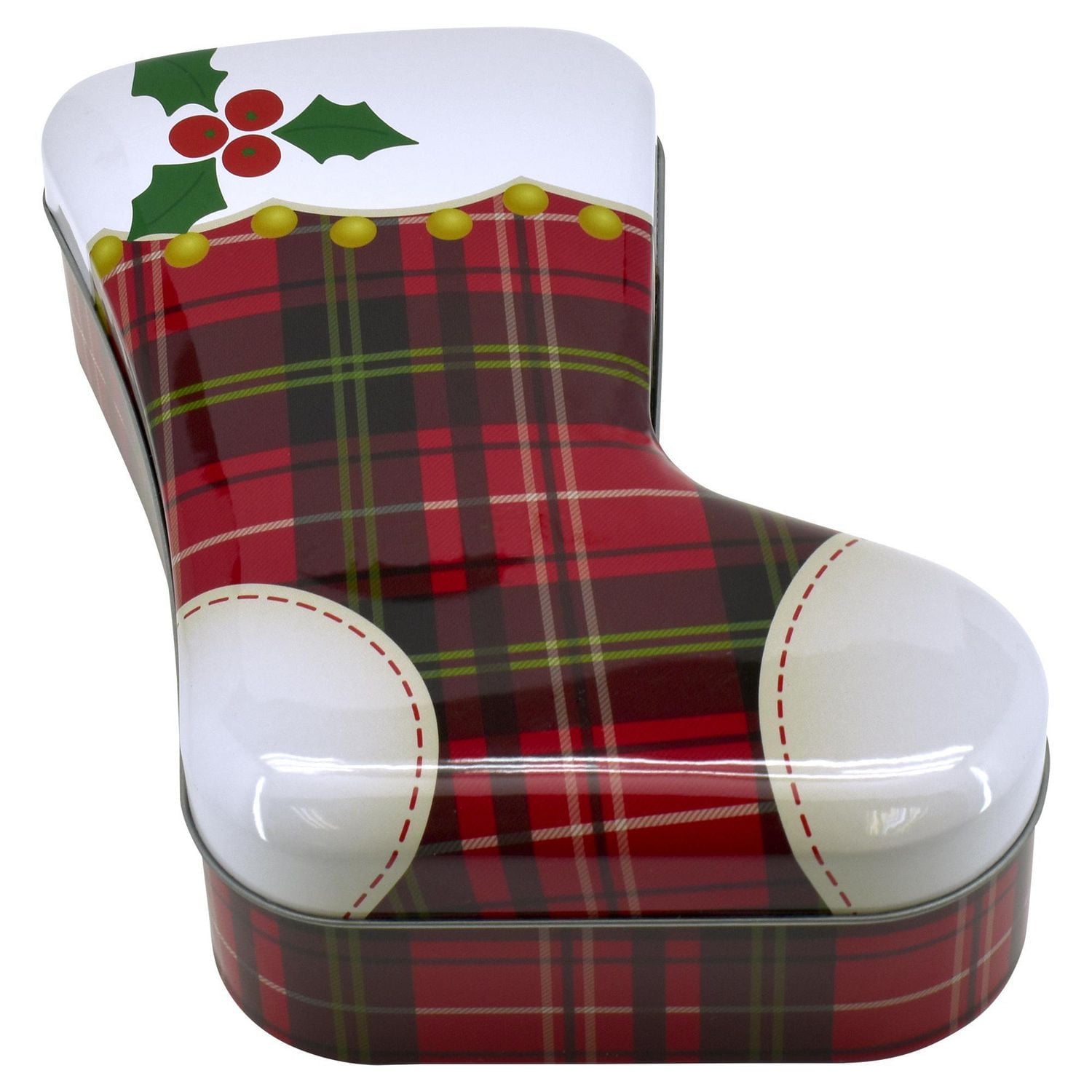 HOLIDAY TIME STOCKING TIN