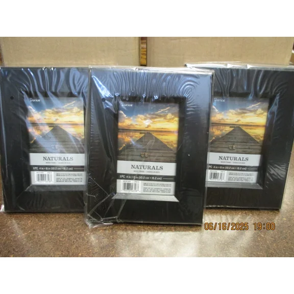 4X6 Picture Frame Photo Frame Black Pack Of 3