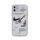 thumbnail image 3 of Funda suave transparente Nike AJ para iPhone 12/Pro Max/Mini/6/7/8/Plus/X/XR/Xs Max/i11/SE2, 3 of 4