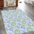 thumbnail image 2 of 4'x6' Area Rugs, Blue Teal Indoor Outdoor Area Rug for Living Room Bedroom, Modern Tie Dyeing Contemporary Abstract Art Washable Bathroom Rugs Kitchen Floor Carpet Mats Home Decor Aesthetic, 2 of 8