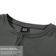 thumbnail image 6 of GENTS BLISS Henley Men Sweatshirts Fleece Pullover Men Shirts Long Sleeve Button Sweatshirts for Men, 6 of 11