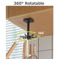 thumbnail image 2 of 4 Pack 360° Rotating Hooks, Black Nail-Free Rotating Rack, Kitchen Shelf, Wall Mount Kitchen Utensil Holder, 2 of 7