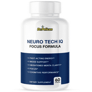 Neuro Tech IQ- Energy/Focus/Mood/Menta Clarity- 60 Capsules- Dr. Pelican