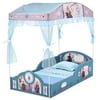Disney Frozen II Plastic Sleep and Play Toddler Bed with Canopy by Delta Children
