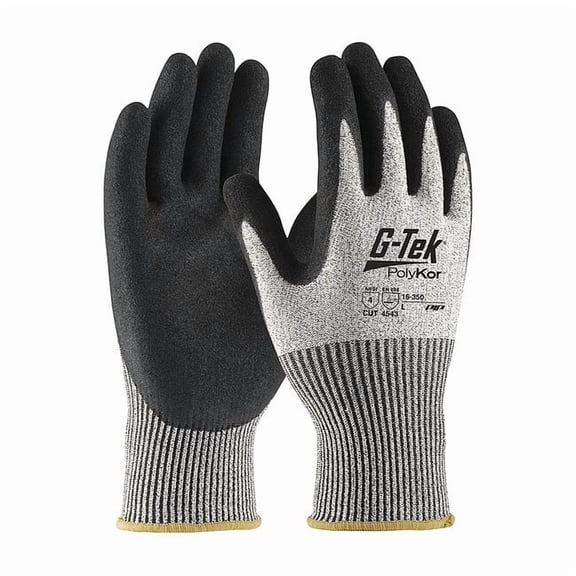 Cut-Resistant Glove, Cut Level A4 ,Dipped ,Foam Nitrile ,Sandy ,S 12 PK