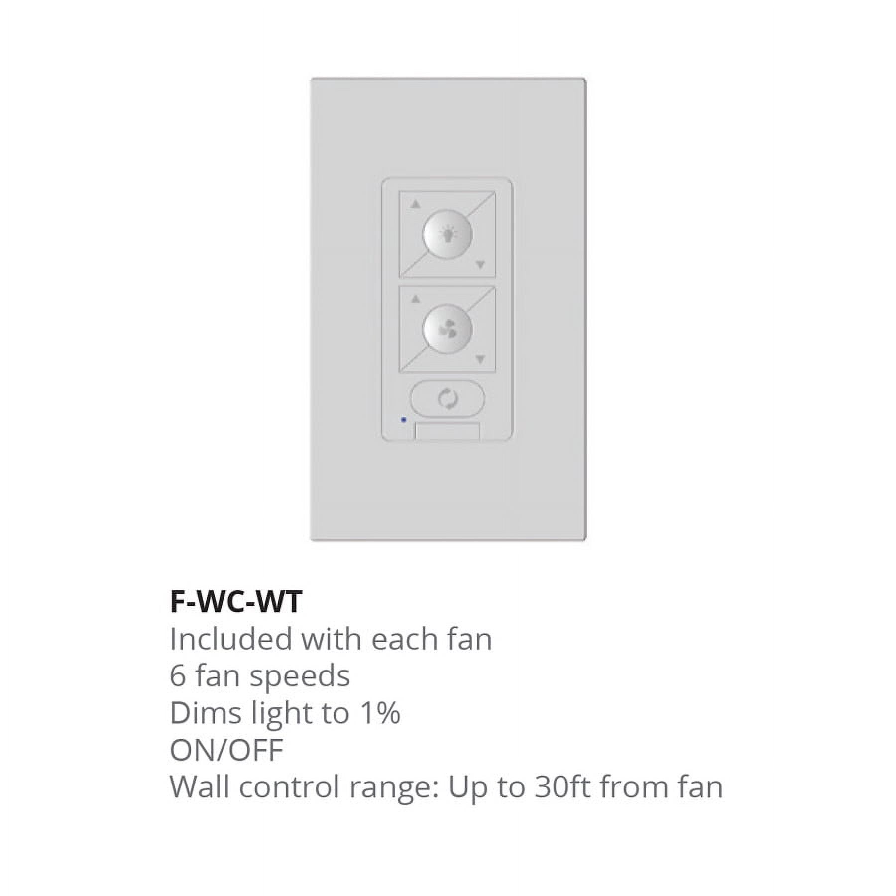 Windflower Indoor and Outdoor 12-Blade Smart Ceiling Fan 60in Graphite Weathered Gray with 3000K LED Light Kit and Wall Control