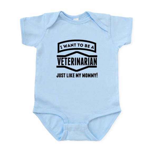 CafePress - Veterinarian Just Like My Mommy Body Suit - Baby Light Bodysuit, Size Newborn - 24 Months