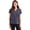 Dark Navy Blue Heather, variant on Cutter & Buck LCK00153 Forge Eco Heathered Stretch Womens Blade Top-Dark Navy Blue Heather-S