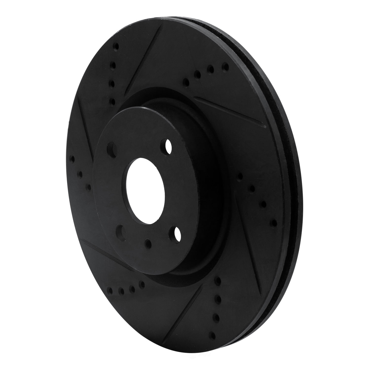 Dynamic Friction Company 633-80073L DFC Brake Rotor - Drilled And Slotted - Black
