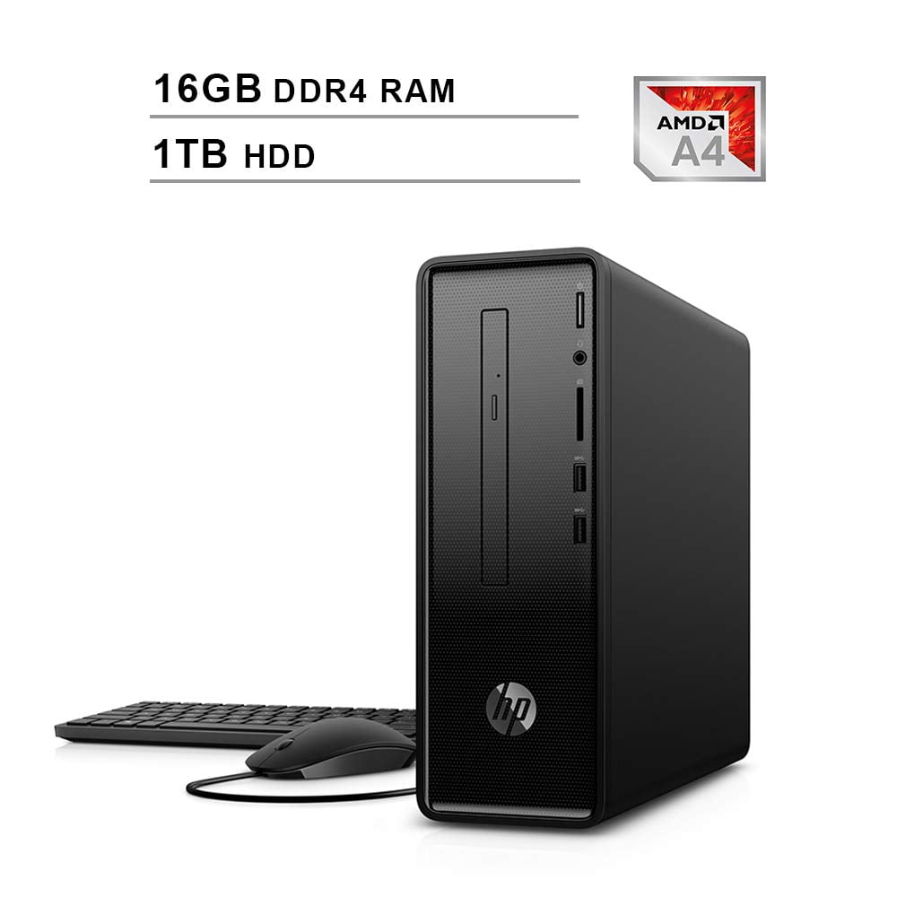 2020 Newest HP Slim Desktop Computer (AMD Dual Core A49125 up to 2