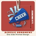 thumbnail image 2 of Cheerleader Christmas Ornament - Cheer Girl Ornament - Gifts for Cheerleading, Competition Cheer Girl - Cheer Gifts for Team, Coach, Friends - Acrylic Christmas Hanging Ornament 2024 undefined, 2 of 7