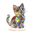 thumbnail image 2 of Decoración de animales acrílicos 2d plano atractivo decoración de mesa adorno para el gabinete de restaurantes estantes navideñas Gato, 2 of 8