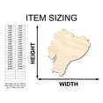 thumbnail image 2 of Unfinished Wood Ecuador Shape - Craft - up to 46" 30" / 1/2", 2 of 5