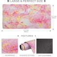 thumbnail image 3 of Large Mouse Pad for Desk, Pink Desk Mat, Anti-Slip Waterproof Big Mousepad, Cute DeskMatt for Desktop, Keyboard Mat for Computer Desktop, Marble, 3 of 14
