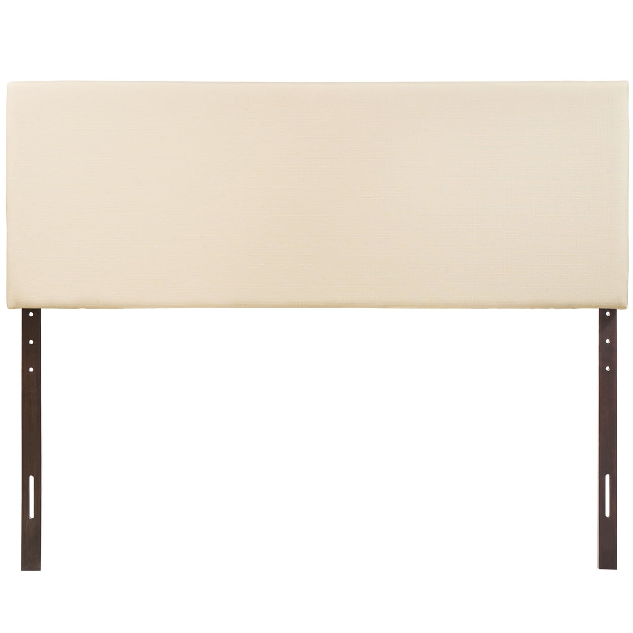 Modway Region King Upholstered Linen Fabric Headboard in Ivory