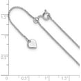 thumbnail image 6 of Sterling Silver Adjustable 1.2mm Round Box Chain - 30"- Made In Italy, 6 of 9