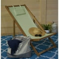 thumbnail image 4 of F. Corriveau International - Outdoor Deck Chair, Three Reclining Levels, Wooden Frame, Jade, 4 of 7