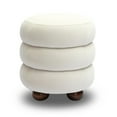 thumbnail image 6 of TOV Furniture Stefanie Cream Velvet Ottoman, 6 of 7