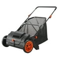 thumbnail image 5 of KFFKFF Lawn Sweeper, 21-inch Collector for Leaves & Grass, Robust Wheels & Reinforced Steel Construction, Large 3.5 cu. ft. Mesh Bag for Collection, Equipped with 2 Rotating Brushes, 5 of 9
