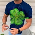 thumbnail image 2 of Camiseta diaria unisex del día de San Patricio para hombre, estampado gráfico en 3D, camisetas de manga corta, blusa informal Pompotops  oipoqjl7148, 2 of 9