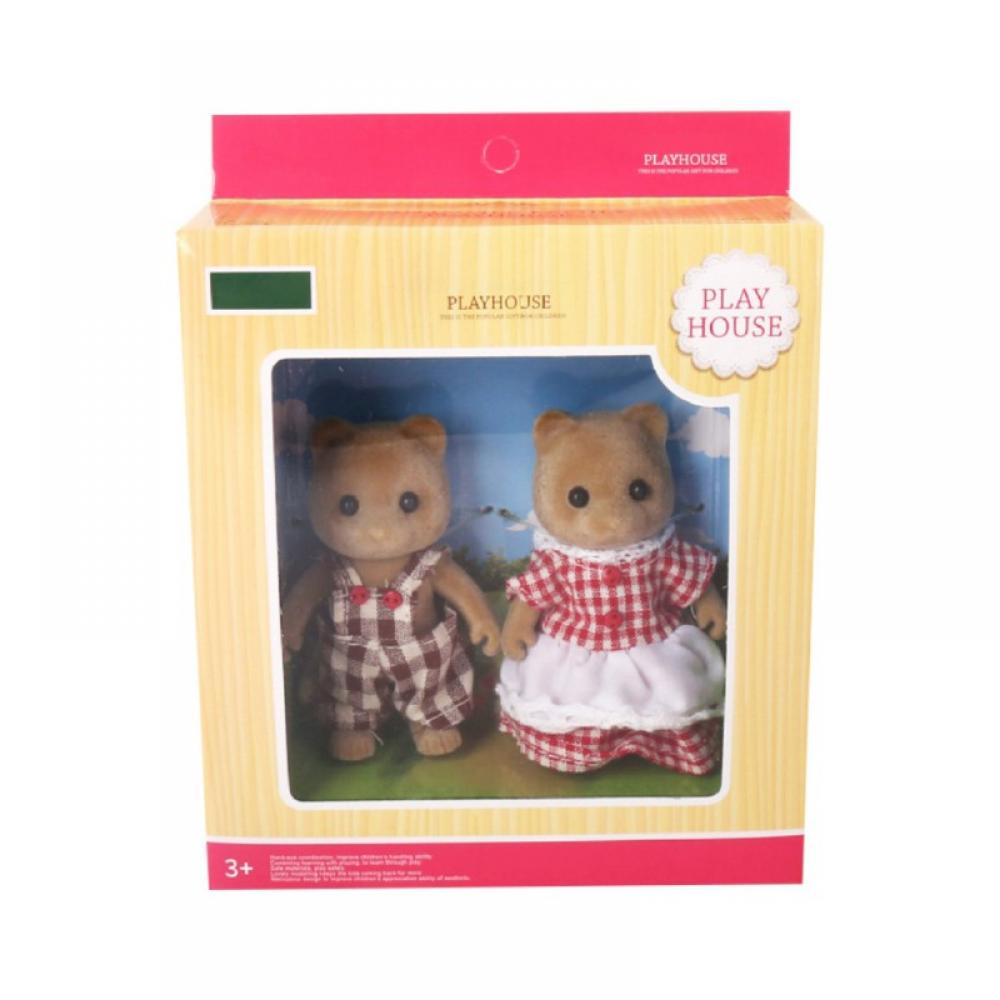 Forest Family Villa Furniture Set Toy Bedroom Set Animal House Playset