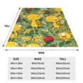 thumbnail image 4 of Lsque Pikmin Pattern Fuzzy Fleece Throw Blanket Extra Large,Super Soft,Fluffy and Warm Blankets for Couch,Bed,All Season Use (60"x50"), 4 of 7
