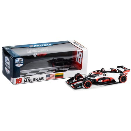 Dallara Indycar #18 David Malukas ""Hmd Trucking"" Dale Coyne Racing With Hmd Motorsports (Road Course Configuration) ""Ntt Indycar Series"" (2023) 1/18 Diecast Model Car By Greenlight