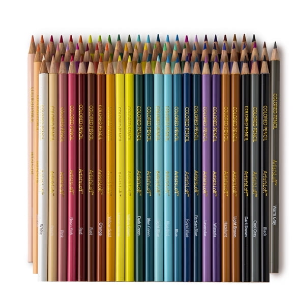 72 Assorted Colored Pencils by Artist's Loft - Use for Coloring - Drawing - Illustration - and Sketching - 1 Pack