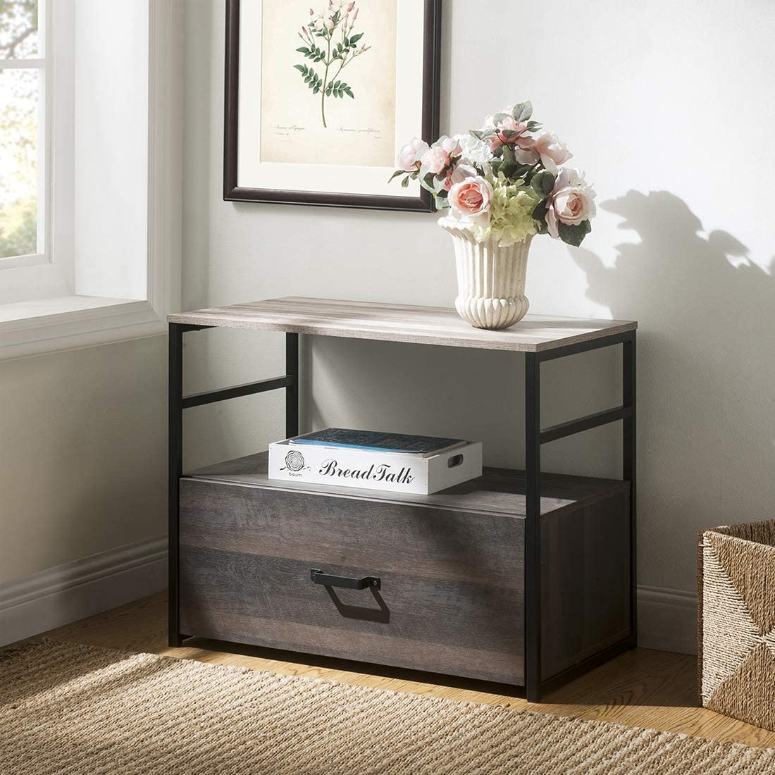 Lateral File Cabinet Multi Function Large Filing Cabinets With Top Open Shelf And Drawer Bookcase For Home Office Walmart Com Walmart Com