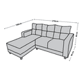 thumbnail image 5 of Sala Esquinera El Bazar Store Demeter Gris plata 210x160 cm, Tela Lino nacional, Modular, Love seat, chaise, 5 of 5
