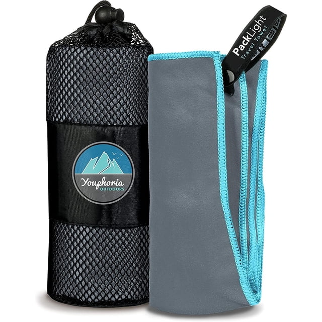 Toalla Youphoria Outdoors PackLight de microfibra de viaje de 51 x 102 cm