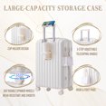 thumbnail image 3 of Juuar Luggage Sets 3 Piece, Carry on Luggage with Spinner Wheel, Lightweight Hardside Suitcase with Cup Holder and USB Port, White, 3 of 28