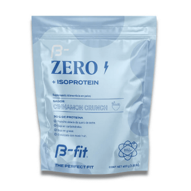 Proteína Zero+ Aislada B-fit sabor Cinnamon Crunch 600g
