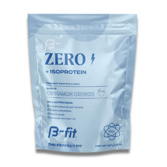 Proteína Zero+ Aislada B-fit sabor Cinnamon Crunch 600g