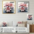 thumbnail image 4 of Designart "Watercolor Pink Lilies in Bloom II" Floral Framed Wall Art - Pink Lily Hallway Framed Wall Art Decor, 4 of 6