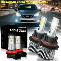 For Nissan Versa Note 2014-2019 LED Headlight 9007/HB5 High/Low Beam H11 H8 Fog Light Bulbs