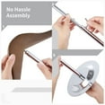 thumbnail image 4 of 3 Pcs T-Shirt Display Stands, Wooden Clothing Display Rack with Adjustable Height, Portable Garment Rack, Adjustable T-Shirt Display Holder, 4 of 7