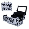 thumbnail image 3 of Zimtown Pro Aluminum Makeup Train Jewelry Storage Box Cosmetic Lockable Case Organizer, 3 of 8