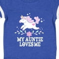 thumbnail image 4 of Inktastic My Auntie Loves Me Unicorn Girls Baby Bodysuit, 4 of 5