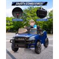 thumbnail image 6 of Eastvita 12V Licensed RAM Ride-On Pickup Truck, Remote, Suspension, Double Doors, Music, LED, 6 of 7