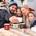 thumbnail image 4 of Gingprous Christmas Mugs Set of 4, Christmas Coffee Mug with Festival Design, Christmas Gifts for Women Men, Family, Holiday Mugs, 13 Oz, 4 of 7