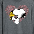 thumbnail image 3 of Peanuts - Snoopy Woodstock Xo Heart - Men's Long Sleeve T-Shirt, 3 of 6