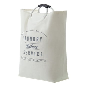 Better Homes & Gardens Laundry Deluxe Service Canvas Tote, 17 in W x 8.5 in D x 25.25 in H