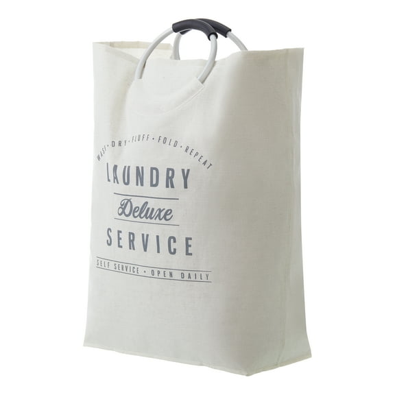 Better Homes & Gardens Laundry Deluxe Service Canvas Tote, Adult, 17 in W x 8.5 in D x 25.25 in H