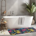 thumbnail image 2 of Colorful Dinosaurs Tropical Floral Pattern Kitchen Rug Mat,Kitchen Runner Rugs Non Skid Washable,Decorative Kitchen Floor Mats for Kitchen,Sink,Laundry,17"x47.2", 2 of 7