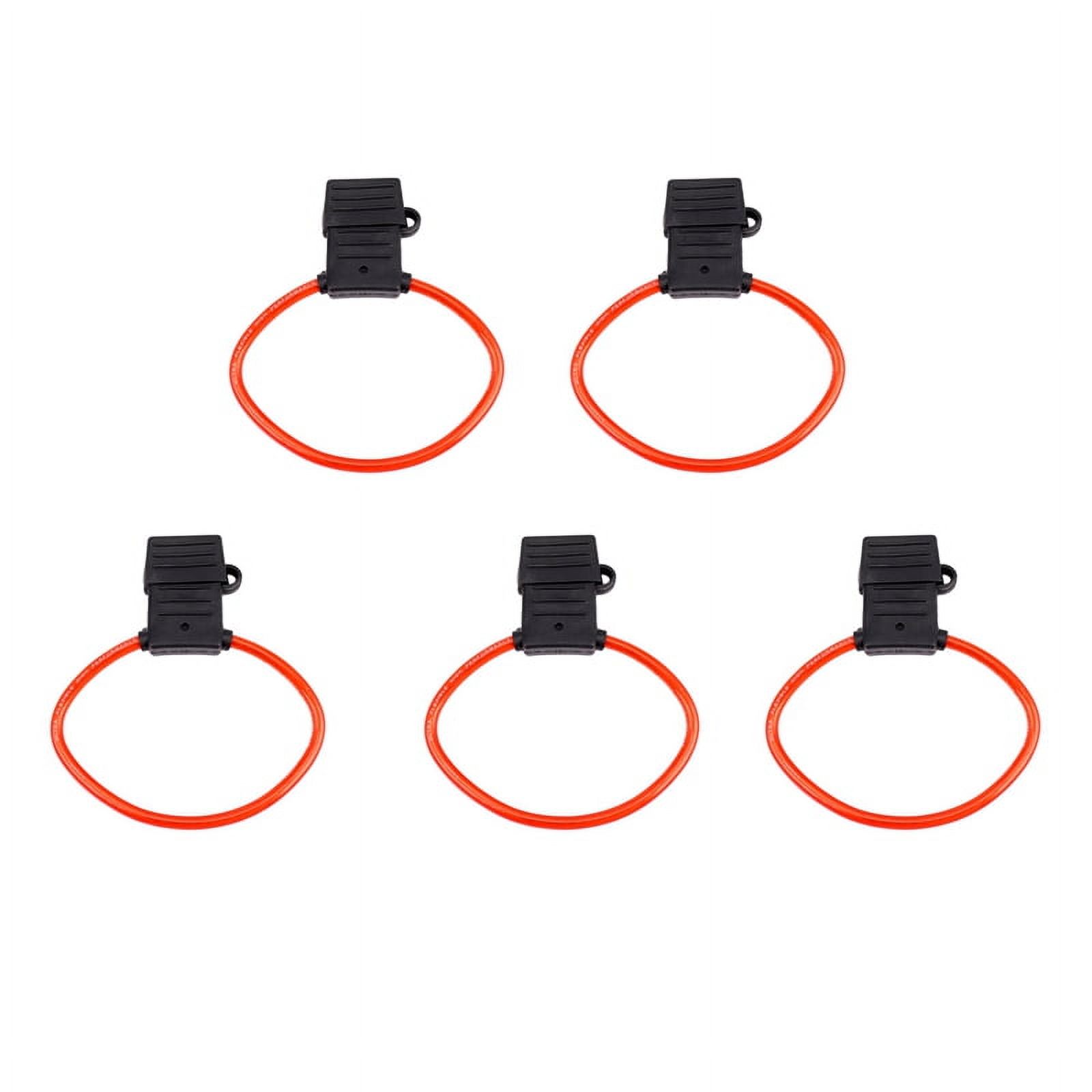 5 Portafusibili MAXI 8 AWG Impermeabili Con Fusibile 40A – Per Auto, Moto, Camper E Marine 12-24V