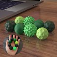 thumbnail image 2 of 8 Pcs Silicone Balls Fidget Toys for Adults & Teens, Stress Relief Sensory Office Desk Toys for Anxiety Relief, Fun Gadget Gifts Stocking Stuffers for Christmas (Green), 2 of 7