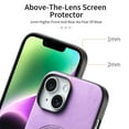 thumbnail image 3 of Allytech Magnetic Case for iPhone 14, Compatible with MagSafe, Premium PU Leather Slim Fit Anti-Fingerprint & Anti-Drop Protective Case Support Wireless Charging & Car Mount - Purple, 3 of 10