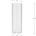 thumbnail image 2 of Elara Collection Clear Glass Accessory Cylindrical Shade, 2 of 2